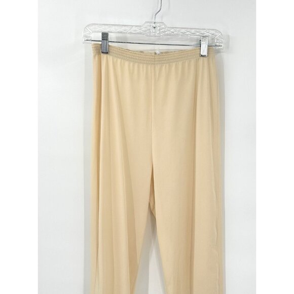 vintage 60s VANITY FAIR 2 piece pajama set sheer embroidered lounge sleep XS S - Picture 9 of 16